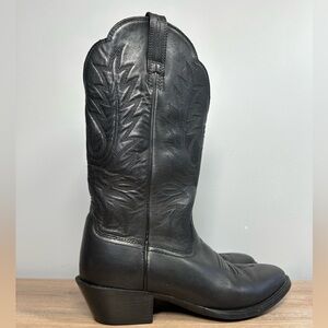 Ariat Heritage R Toe‎ Western Cowboy Boots Black